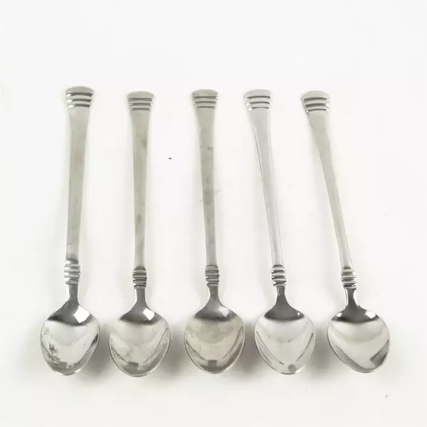 Set of 5 Cambridge Codie Stainless Iced Tea Spoons 7.5in