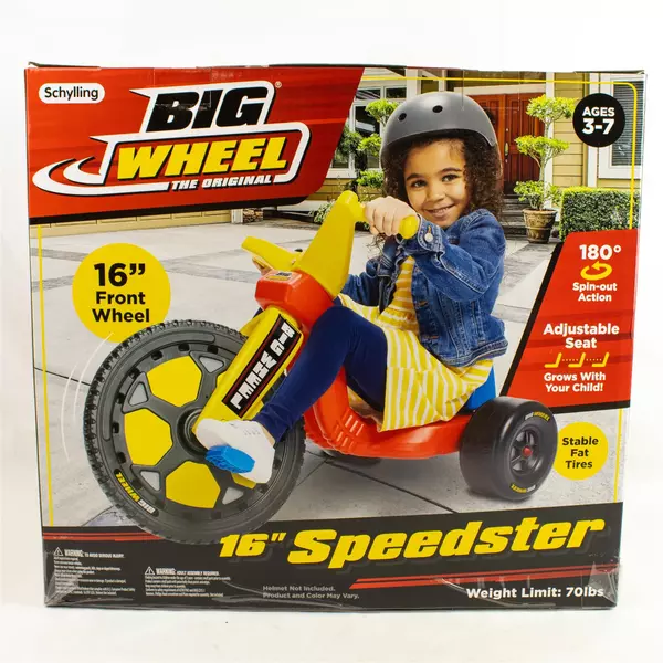Adjustable Big Wheel Ride-On Toy for Kids Fast Action Pedals Durable Sealed