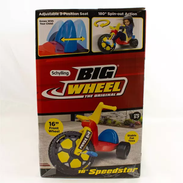 Adjustable Big Wheel Ride-On Toy for Kids Fast Action Pedals Durable Sealed