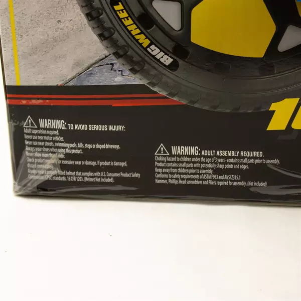 Adjustable Big Wheel Ride-On Toy for Kids Fast Action Pedals Durable Sealed