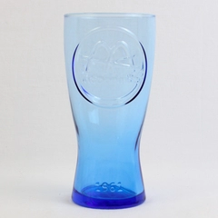 Vintage McDonald's 1961 Blue Color Drinking Glass 6.75" Tall