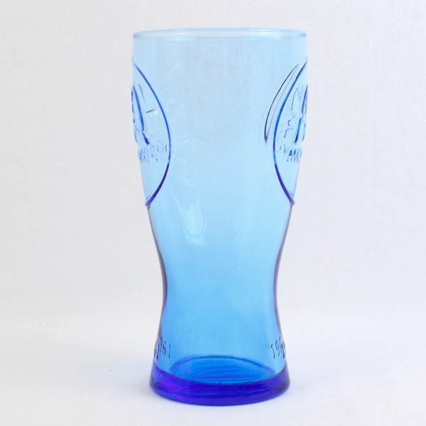 Vintage McDonald's 1961 Blue Color Drinking Glass 6.75" Tall