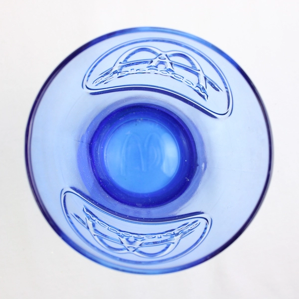 Vintage McDonald's 1961 Blue Color Drinking Glass 6.75" Tall