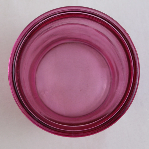 Yorkshire Circleware Solid Pink Color Glass Cooler Tumbler 5.5" Tall