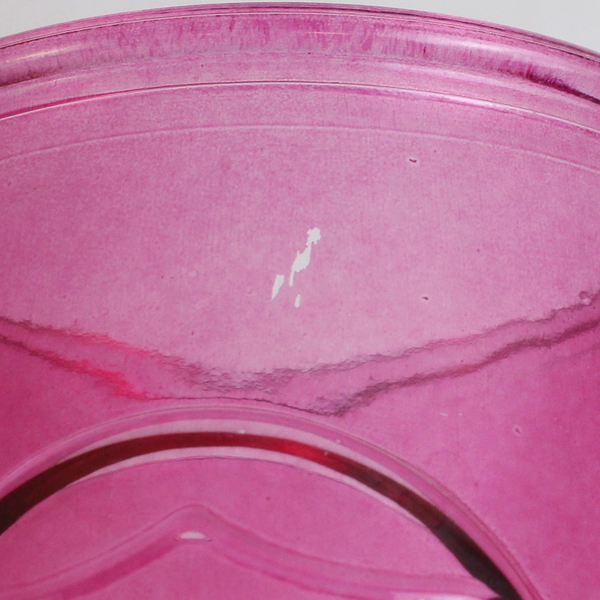 Yorkshire Circleware Solid Pink Color Glass Cooler Tumbler 5.5" Tall