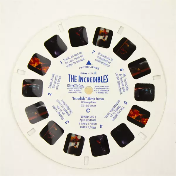 Fisher-Price 1998 View-Master 3D Binoculars Viewer Vintage Disney Incredibles