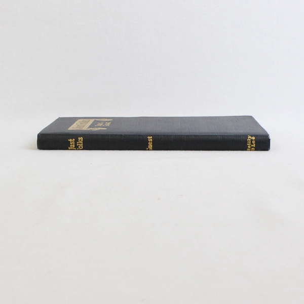 Antique Just Folks by Edgar A Guest 1917 Hardcover Book of Poetry