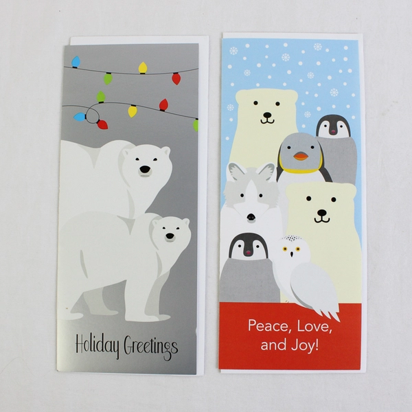 Lot of 7 Assorted Season's Greetings Christmas Cards with Envelopes, 2024