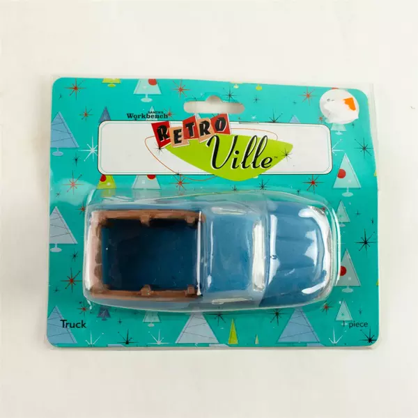 Santa's Workbench Retroville Blue Truck New Collectible Holiday Decor