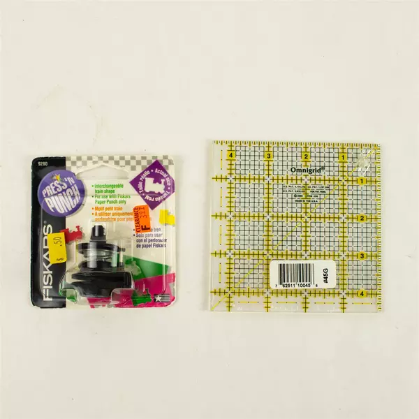 Lot of 2 Omnigrid & Press N Punch Quilting Craft Tools