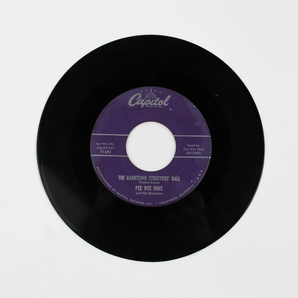 Pee Wee Hunt Oh! F1691 Capitol Vinyl 7" 45 RPM Record