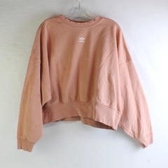 Adidas Peach Cropped Sweatshirt Women's Size Small FLAW