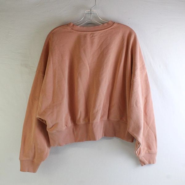 Adidas Peach Cropped Sweatshirt Women's Size Small FLAW