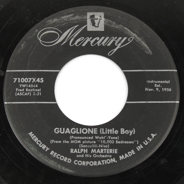 Ralph Marterie And His Orchestra – Carla / Guaglione (Little Boy) 45 RPM Record