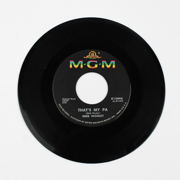 That's My Pa / Meet Mr. Lonely Sheb Wooley 45 RPM Vinyl