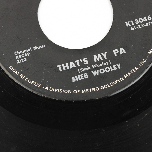 That's My Pa / Meet Mr. Lonely Sheb Wooley 45 RPM Vinyl