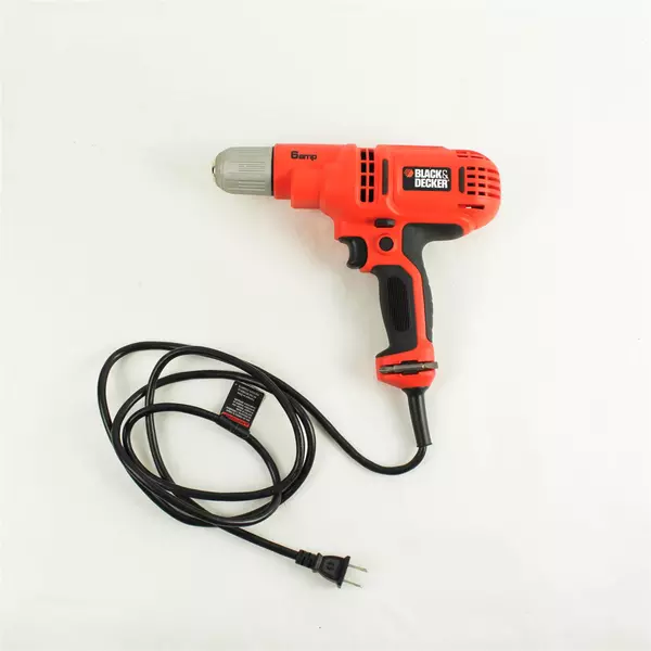 Black & Decker DR340 Drill w/ 20pc Bit Set & Case Used Untested