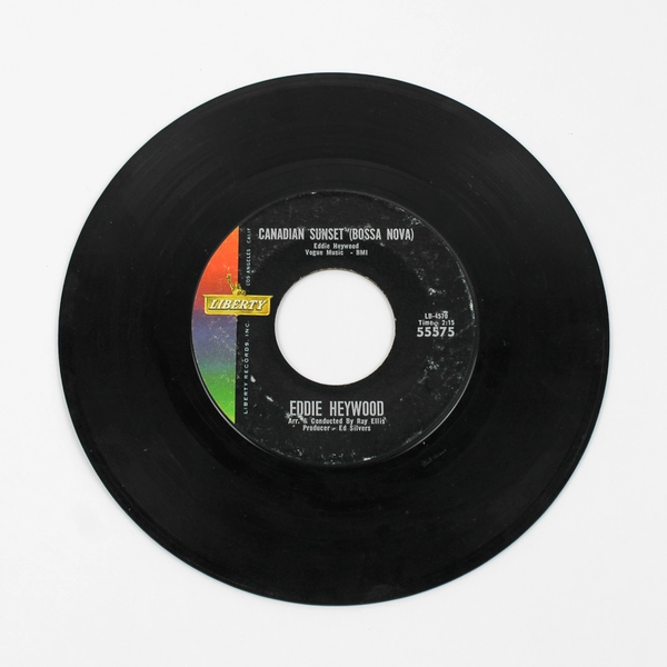 Vintage Eddie Heywood 45 Vinyl Canadian Sunset Bossa Nova Good Life