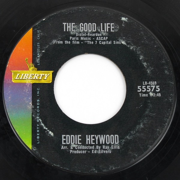 Vintage Eddie Heywood 45 Vinyl Canadian Sunset Bossa Nova Good Life