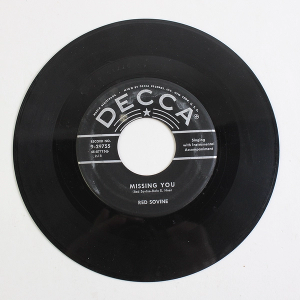 45 Red Sovine And Webb Pierce/Red Sovine Why Baby Why / Missing You