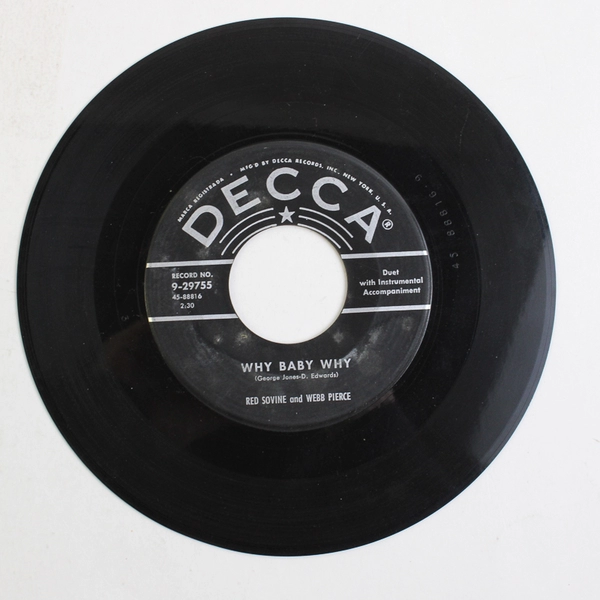 45 Red Sovine And Webb Pierce/Red Sovine Why Baby Why / Missing You
