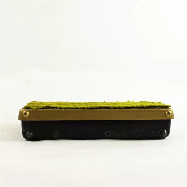 Vintage Borg Carpeted Bathroom Scale Collectible Retro 9.5x11.5x2.25 in