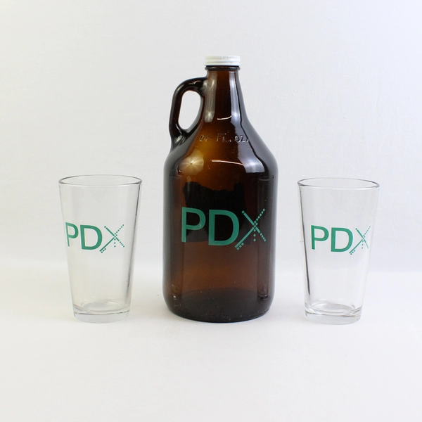 Lot Of 3 Stock Oregon PDX Rug Pattern Jug Mixed Box Set With 2 Glasses