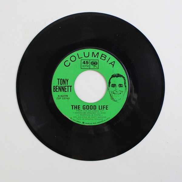 Tony Bennett Spring In Manhattan The Good Life 45 rpm Record Vintage Vinyl 7"