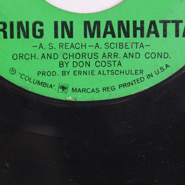 Tony Bennett Spring In Manhattan The Good Life 45 rpm Record Vintage Vinyl 7"