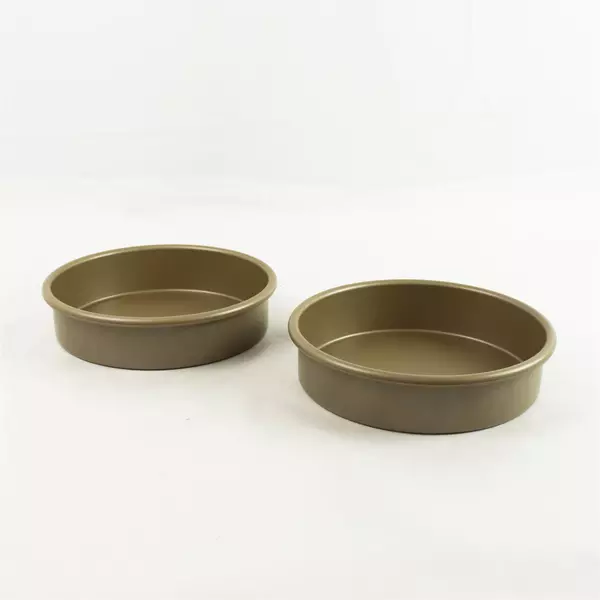 Set of 2 9in Aluminized Steel Non-Stick Cake Pans Round