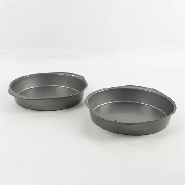 Set of 2 9in Round Cake Pans Nonstick Heavy Duty 1.75in Deep