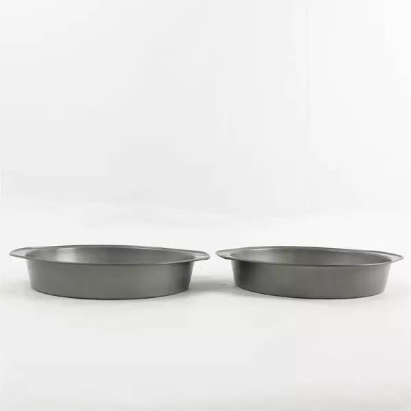 Set of 2 9in Round Cake Pans Nonstick Heavy Duty 1.75in Deep