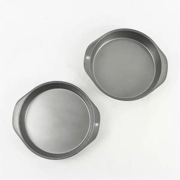 Set of 2 9in Round Cake Pans Nonstick Heavy Duty 1.75in Deep