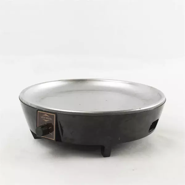 West Bend 5225 Slow Cooker 6 Qt Heating Base Only Untested Parts/Repair