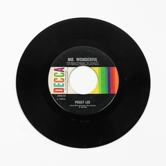 Peggy Lee Mr Wonderful/Crazy In The Heart by Decca Records 7" Vinyl Record 45RPM
