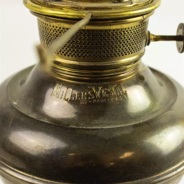 Millers New Vestal Brass Lamp Vintage Table Lamp Untested