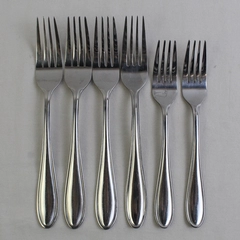 Lot Of 6 Hampton Silversmiths Erin (Stainless) Flatware 2 Salad 4 Dinner Forks
