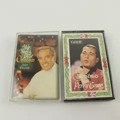 Lot of 2 Vintage Cassettes Holiday Albums - Perry Como Christmas & Andy Williams