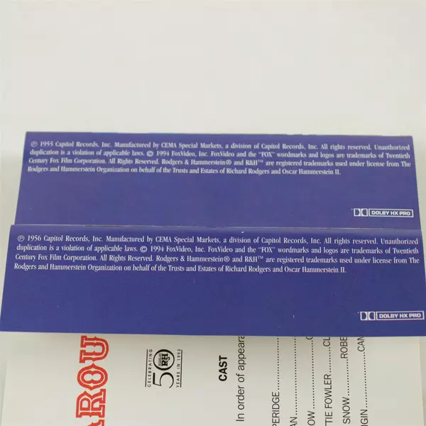 Lot of 2 Cassette Tapes Carousel & Oklahoma - Original 