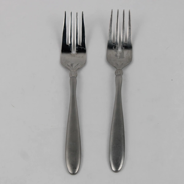 Lot of 2 Hampton Avante Salad Fork Frosted Stainless Flatware Korea