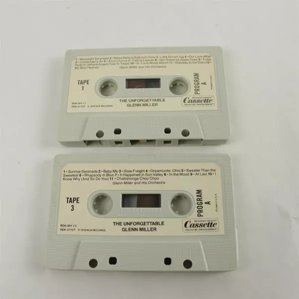 Set of 2 Cassettes The Unforgettable Glenn Miller 1 & 2 - Untested