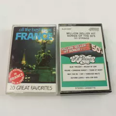 Lot of 2 Cassette Tapes: All the Best From France & Million Seller Hits 50s