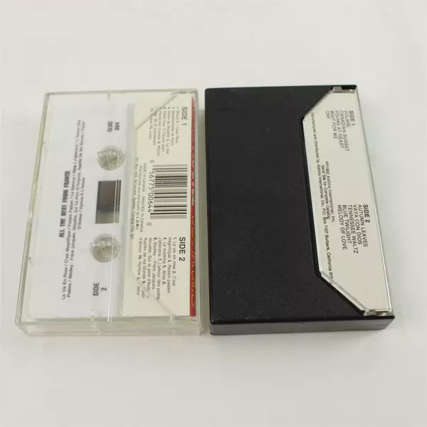 Lot of 2 Cassette Tapes: All the Best From France & Million Seller Hits 50s