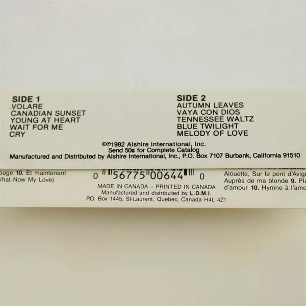 Lot of 2 Cassette Tapes: All the Best From France & Million Seller Hits 50s