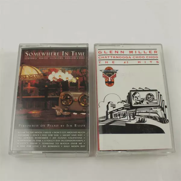 Lot of 2 Cassette Tapes Glenn Miller Chattanooga Choo Choo & Jim Bajor
