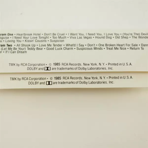 Elvis 50 Years 50 Hits Vol. 1-2 Set of 2 Cassette Tapes Untested