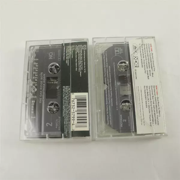 Lot of 2 Cassette Tapes Oak Ridge Boys Christmas Again & Christmas for the '90s