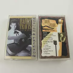 Lot of 2 Cassette Randy Travis Heroes & Friends & Patsy Cline Country Spotlight