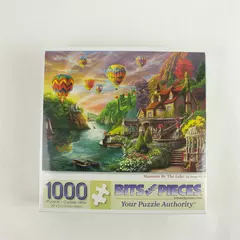 1000-Piece Mansion By The Lake Puzzle Bits and Pieces New