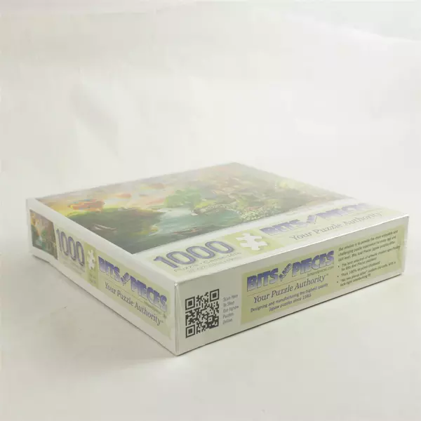 1000-Piece Mansion By The Lake Puzzle Bits and Pieces New